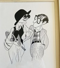 Al Hirschfeld  annie Hall    1977 Caricature Of Diane Keaton    Woody Allen