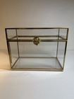 Gold And Acrylic Wedding Card Box With  Slot 10  X 5 5  X 8 