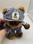 1990 Vtg Usps 6 Inch Mailman Postal Carrier Bear Teddy W  Us Mail Emblems Plush