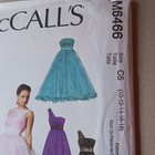 Mccall s M6466 Sewing Pattern Misses Lined Evening Dress   Flower Size 10-18