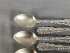 Set Of 6 Wallace   Sons Engraved B Waverly Sterling Silver 3 7 8 Inch Spoons