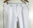 Mens White Knee Patch Breeches 38r 54 Nwot Schockemohle Dakota Grip 35x30