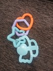 Baby Rattle Silicone Teether Baby Sensory Safely Chewy Teething