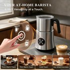 Milk Frother And Steamer  17oz Detachable Stainless Steel Jug Electric Milk Frot