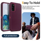 Red For Samsung Galaxy S20 Ultra plus fe Shockproof Rubber Case Cover Belt Clip