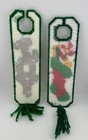 Handmade Holiday  2  Door Hanging Needle Point On Plastic Joy Christmas Decor