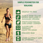 Clip-on Pedometer     Step   Mile Counter For Walking  Running  Adults   Kids