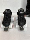 Bont Skates Lowcut Quadstar Roller Skate Derby Black Leather Professional Sz 3 5