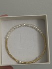New 4-5mm Freshwater Pearl Stretch Bracelet Gf Beaded Bracelet Stackable