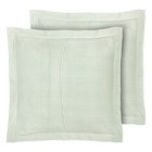 - Euro Shams  Smooth Cotton Shams With Envelope Closure  Set Of 2  Oeko-tex C   