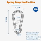 20pcs M8 Heavy Duty Carabiner Clip  3inch Snap Hook Quick Link Small Carabine   
