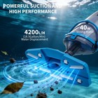 Cordless Rechargeable Pool Vacuum Handheld With Telescopic Pole For Above Ground