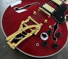 Us Warehouse 335 Red Electric Guitar Semi-hollow Body Bigsby System