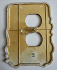 Vintage 1970s  Sears Roebuck Merry Mushroom 2 - Outlet Plate Cover Retro Kitchen