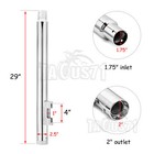 29  Chrome Slip On Mufflers Exhaust Pipes For Harley Touring Bagger 1995-2016