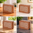 Wooden Money Saving Box 1000 Euro Goal Coin Bank Writable Brown Piggy Bank