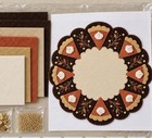 Diy Autumn Candle Mug Rug Pumpkin Pie Slice Embroidered   Sequin Craft Felt Kit