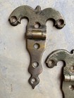 Antique Vintage Hardware Solid Brass Strap Hinges Fancy Ornate Ice Box