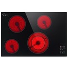 Built-in 30-in 4 Elements Smooth Surface  radiant  Black Electric Cooktop