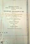 Topographical Map     1871 Explorations And Surveys South Of Central Pacific R r 