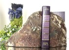 Book Ends Fossil Ammonite   Orthoceras Nautical Stone Book Holders Large 11 Lbs