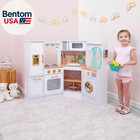 Kidkraft Ultimate Corner Wooden Play Kitchen With Lights   Sounds  Play Phone An