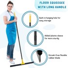 30 Inch Floor Squeegee Rubber Broom 59 Inch Handle Concrete Tile Garage