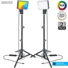 2 Pack Rgb Led Light Kit With Tripods Dimmable Studio Lighting For Video Photo S
