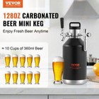 128 Oz  Beer Growler Tap System 4l Pressurized Mini Keg With Pressure Display St