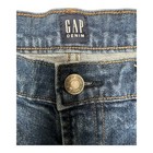 Gap Womens Denim Shorts Size 28 Blue Mid Rise Raw Hem Frayed Stretch