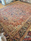  Circa 1900 Antique Heriz Hand Knotted Wool Rug 9 5x12 9