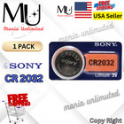 1 2 5 10 Packs Sony Cr2032 3v Button Lithium Coin Battery Expire 2034 