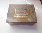 Vtg Old By Factory  550 Pa Tobacco Tin Box Bayuk Philadelphia Perfecto Cigar