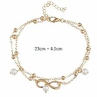 Fashion Ankle Bracelet Women Gold Anklet Foot Jewelry Chain Retro Pearls 0914