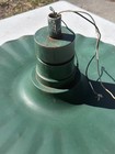 Vintage Porcelain Radial Wave 20    Shade Gas Station  Street Light Green