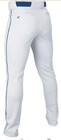 Easton Rivals Plus Men   s White With Navy Piping Full Length Baseball Pant Nwt