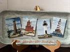 Coca-cola  lynne s Memories  Metal Tray Vtg 2001 -lighthouses