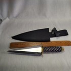 Barcelona Spike Dagger W  Sheath 10  Roman Style Athame Knife With Black Handle