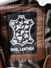 Bomber Hoodie Brown Men s Motorcycle Real Leather Jacket Removable Hood 3xl