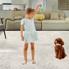 White Shaggy Rugs Anti Slip Soft Fluffy Rug Living Room Bedroom Thick Carpet Mat