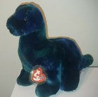 Ty Beanie Buddy Bronty The Brontosaurus Dinosaur 12  New Mwmts Plush Stuffed Toy