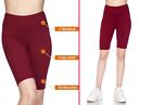Women s 3 Inch Wide Waistband Biker Leggings Bike Shorts Yoga Fitness Sports