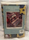 Vtg Jacquard Fiesta Woven Tapestry Throw Blanket 46 x57  Floral Southwestern New