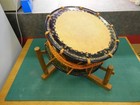 Used Taiko Japanese Drum 35cm Diameter 16cm Height With Stand And 1 Bachi Japan