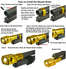 Clamp On Aluminum Muzzle Brake For 12ga Mossberg 500  500a