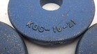 3 Vintage Blue Cast Iron Round Shaft Collar Counterweights Weights Kgc-16-21