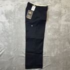 Nwt Dickies 30x30  Loose Fit Double Knee Work Pants Cellphone Pocket  Navy 85283