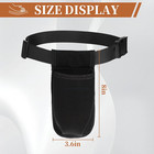 2 Pcs Black Portable Massage Lotion Holster  Adjustable Massage Oil Bottle Belt