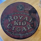 Rare Royal Kid Cigar Round Tin Vintage