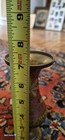 Vintage Beautiful Handmade India Brass Vase Etched With Floral Design 